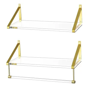 Acrylic Floating Shelf and Wall-Mounted Display Rack