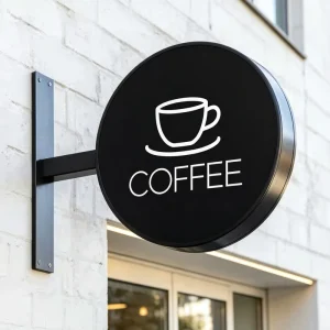 Acrylic Led Advertising Light Boxes Outdoor Advertising Light Round Box Four Side Advertising Light Box