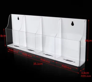 Acrylic Multi-Compartment Transparent Storage Box and Tabletop Display Rack
