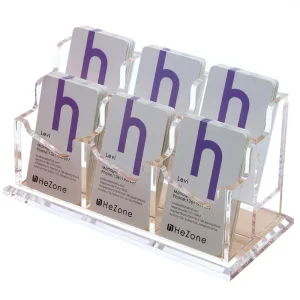 Acrylic Multi-Layer Business Card Holder Display Stand High Transparency Desktop Mount for Business Events