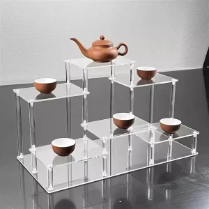 Acrylic Multi-Layer Display Shelf for Jewelry, Perfume, and Cosmetics