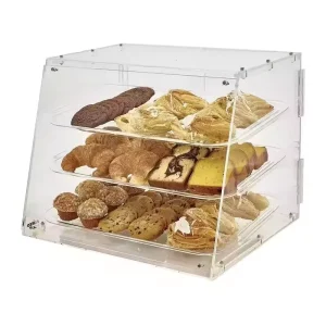 Acrylic Multi Tier Cake and Bread Display Case with for for and Transparent Storage Rack