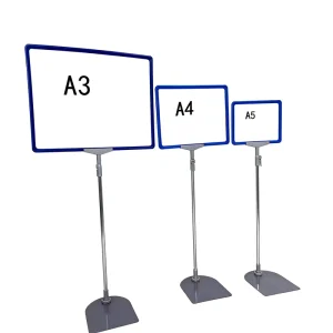 Acrylic Promotion Poster Sign Holder Board Floor Display Stand