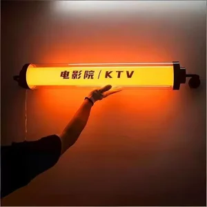 Acrylic Round Tube LED Light Box Kit Waterproof Weatherproof Customizable Size and Color