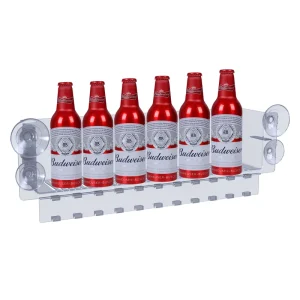 Acrylic Suction Cup Refrigerator Can Storage Rack, 5-Tier Beverage Rack