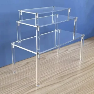 Acrylic Transparent Desktop Display Cabinet U shaped Elevated Rack Bag Handmade Layered Partition Storage Customized