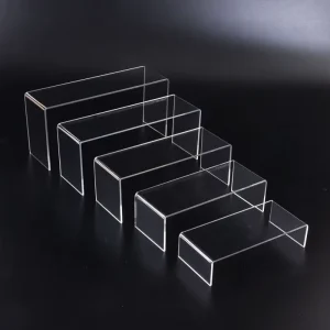 Acrylic U-Shaped Display Rack Transparent Perspex Jewelry Perfume Cosmetics Storage Rack