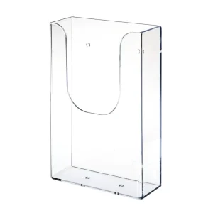 Acrylic Wall Organizer Space Saving Brochure Holder and Office Reception Wall File Display Rack for Shops