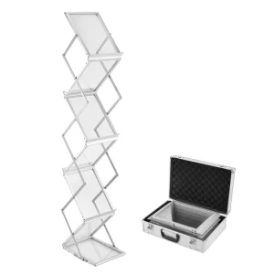 Acrylic Zigzag Brochure Holder Magazine Book Display Racks