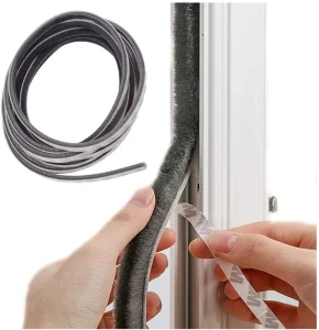 Adhesive PP Weather Stripping Seal Strip for Wardrobe Doors, Self-Adhesive