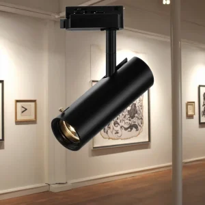 Adjustable 7W 10W Anti-Glare Aluminum COB LED Track Spotlight Dimmable for Art Galleries