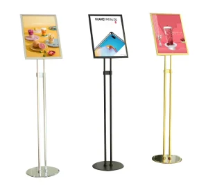 Adjustable A3/A4 Floor-Standing Menu and Poster Display Stand