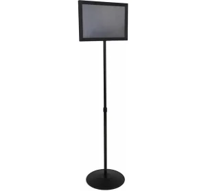 Adjustable Aluminum Silver A3 A4 Menu Stand and Poster Display with 8.5 x 11 Inch Paper Holder