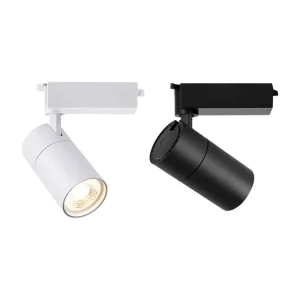 Adjustable Commercial COB Track Lighting for Apparel Stores Color Focused LED Spotlights