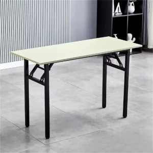 Adjustable Folding Computer Desk and Dining Table with Modern Metal Design for Hotel, Living Room, and Outdoor Use