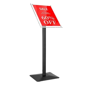 Adjustable Heavy-Duty Pedestal Sign Holder Acrylic Poster Stand