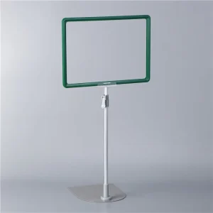 Adjustable Height Floor Metal and Plastic POP Advertising Snap Board Sign Holder with A4 Frame