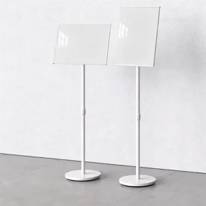 Adjustable-Height Floor-Standing Metal Vertical Sign Board