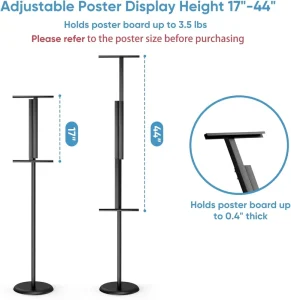Adjustable Metal Floor Poster Sign Display Stand