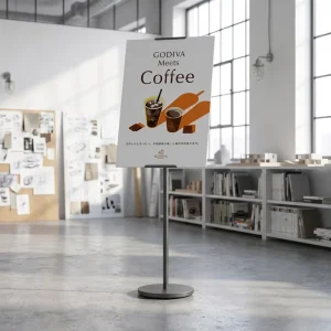 Adjustable Metal KT Board Display Stand with Backdrop Frame for Weddings, Events, and Retail