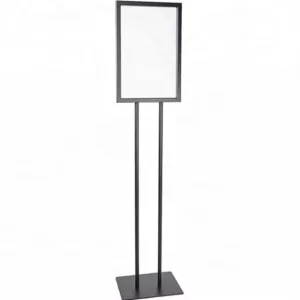 Adjustable Metal Pedestal Floor Sign Holder for Restaurant Foyers