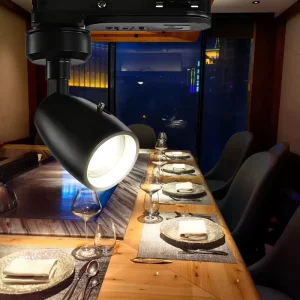Adjustable Mini LED Aluminum Track Spotlight 3000K Anti-Glare Narrow Beam CRI 92 Dimmable Touch Cabinet Light