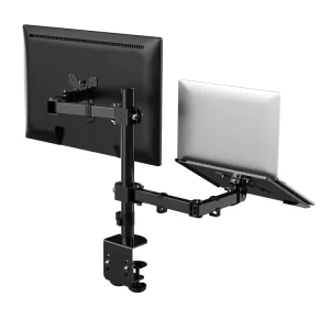 Adjustable Monitor and Laptop Wall Mount Stand for 13 to 32 Inch Screens with Swivel and Tilt