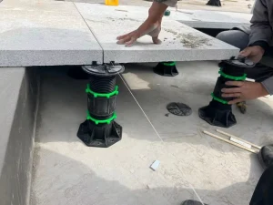 Adjustable Pedestal Base for Joists 180-248 mm Height Range PP Injection-Molded Tile Base