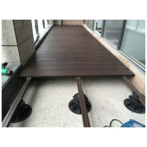 Adjustable Plastic Joist Support Pedestal for Outdoor WPC Wood Plastic Timber Decking