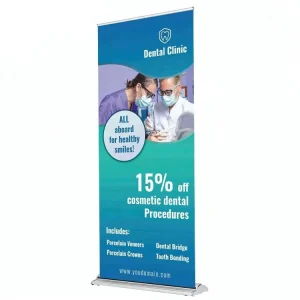 Adjustable Portable Retractable Aluminum Roll Up Banner Stand