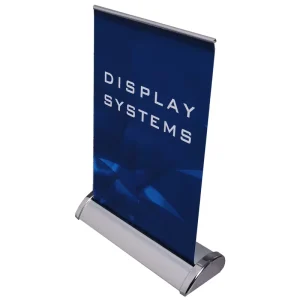 Adjustable Portable Silver Aluminum Frame Retractable Roll-Up Banner Stand