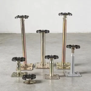 Adjustable Raised Floor Support Pedestal Kit for Home Theaters and Gaming Rooms