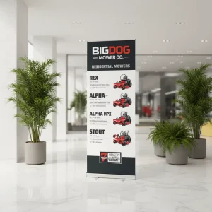 Adjustable Roll up Banner Stand Economic Aluminum Display Stand Support Customization Retractable Banner for Marketing Campaigns
