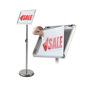 Adjustable Sign Display Floor Holder A3 A4 Clip Frame Rotating Snap Frame Poster Stand Manufacturer