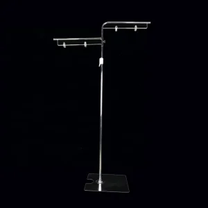 Adjustable T-Shape Metal Floor POP Stand Poster Display Stand for Supermarket Promotion