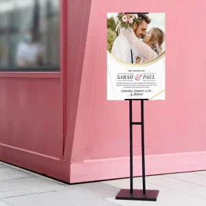 Adjustable Telescopic KT Board Display Stand with Anti-Tip Base