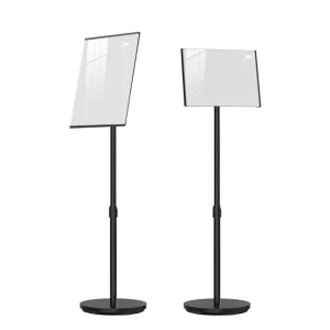 Adjustable Telescoping Steel Rectangular Sign Stand Advertising Display Board for Trade Shows Pop-Up Stores Weddings and Outdoor Use