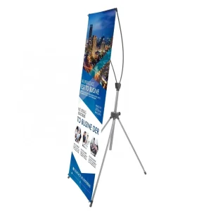 Adjustable Tripod X Banner Stand with Portable Travel Bag