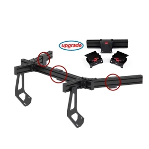 Adjustable Wall-Mount Monitor Connector for Sim Racing Cockpits, VESA Display Bracket for Triple or Single Screens