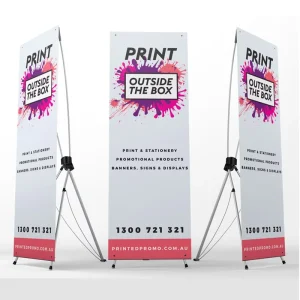 Advertisement Exhibition Retractable Display Stand X Banner 60 X160