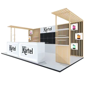 Advertising 10×20 Light Box Custom Trade Show Expo Backdrop Display Stand Exhibition Booth
