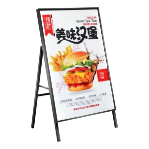Advertising Aluminum LED Light Box Indoor Hanging Floor-Standing Poster Display with Weatherproof Durable Construction