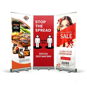 Advertising Equipment Roll up Banner for Trade Shows & Exhibitions Retractable Portable Aluminum Alloy