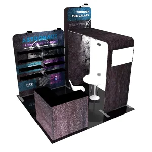 Advertising Frames Aluminium Profile System 260g Polyester Fabric Trade Show Booth 3*3m Modular Standard Easy Installation CMYK