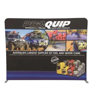 Advertising Trade Show Fabric Display Backdrop Stand 8Ft 10Ft 12Ft Straight Curve S Shape Tension Fabric Display