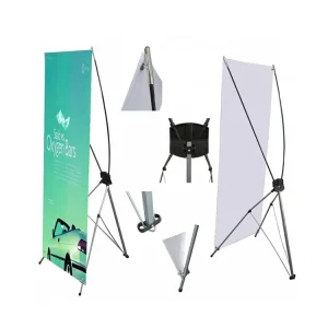 Advertising X Stand Display Banner with Digital Printing Economy Hight Quality X Banner Stand Size