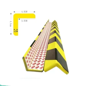 Aiko Rubber+Plastic Corner Protection Strip for Underground Garage Reflective Anti collision 50 200mm Height Customizable Length