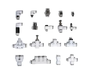 Air Hose Connector Pneumatic White Plastic Quick-Connect Tube Fittings