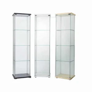 All-Glass Display Cabinet with LED Lights