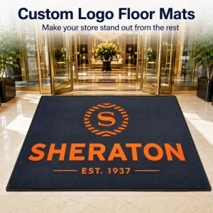 All-Weather Heavy Rubber Custom Logo Non-Slip Outdoor Doormat